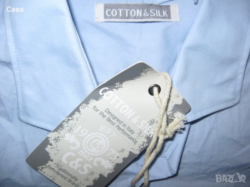 Риза COTTON&SILK   мъжка,Л, снимка 1