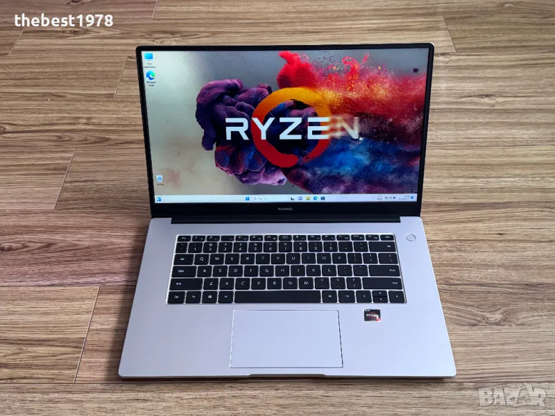 Huawei MateBook D15`Ryzen 5-3500U/256GB NVMe/8GB DDR4/Full HD IPS/Бат 7ч, снимка 1