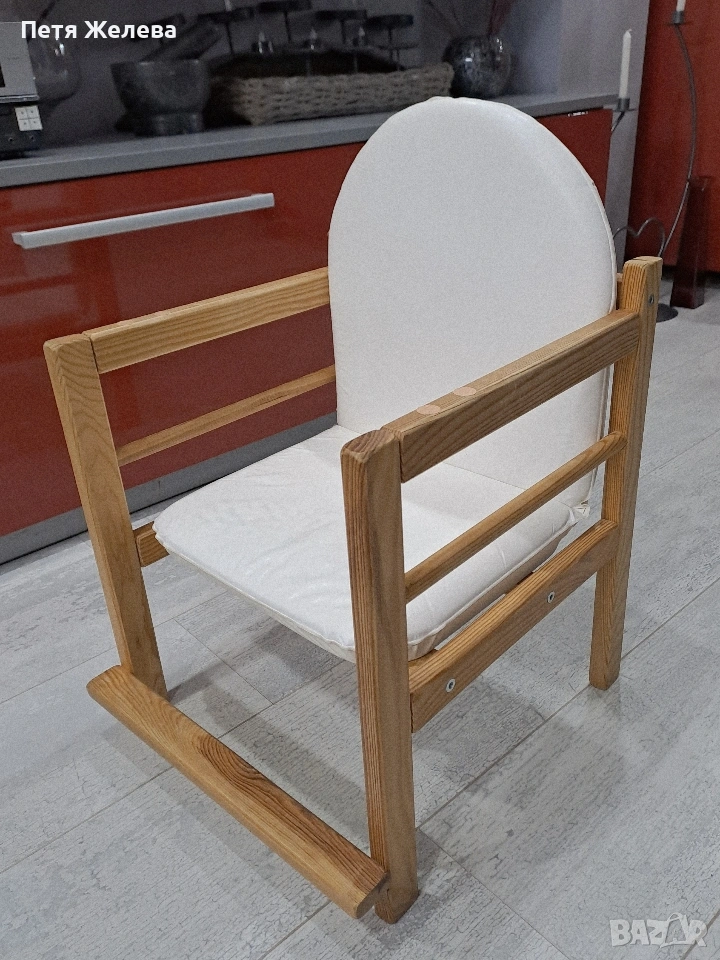 Детско дървено столче , снимка 1
