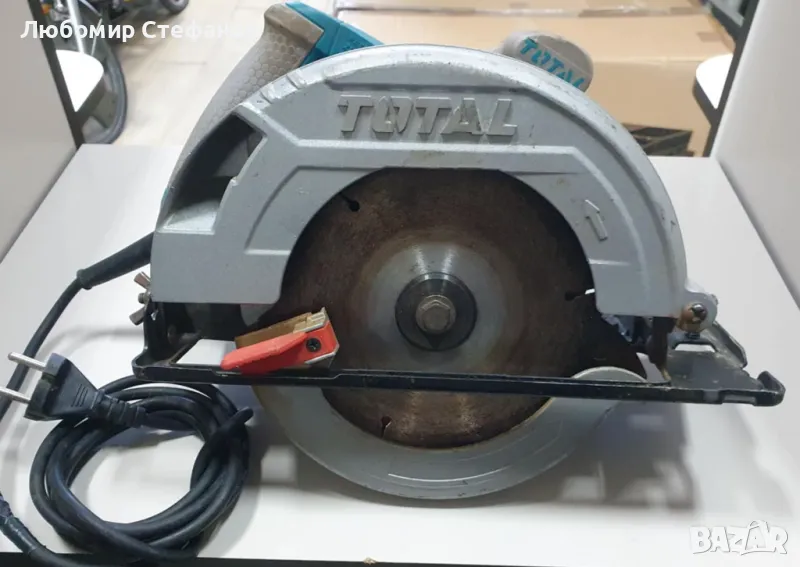 Ръчен циркуляр TOTAL  Ф 185 мм, 1400 W , снимка 1