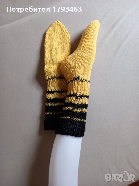 Ръчно плетени дамски чорапи  размер 38, снимка 1