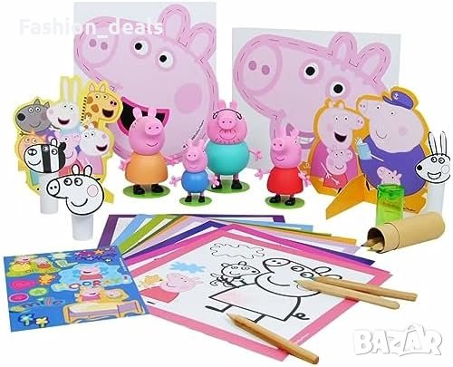 Нов Peppa Pig комплект колекционерски фигури Деца Подарък коледа, снимка 1
