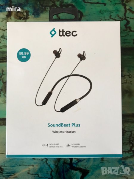 Безжични слушалки Ttec Soundbeat Plus Black, снимка 1