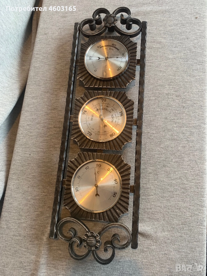 Барометър термометър влагомер, снимка 1