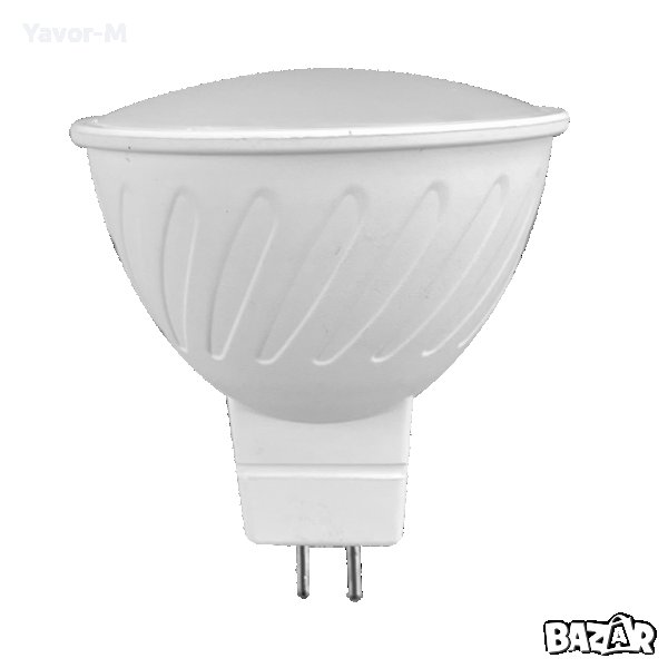 LED Лампа, Луничка 3W, GU5.3, 3000K, 12V DC, Топла светлина, Ultralux - LX1216330, снимка 1