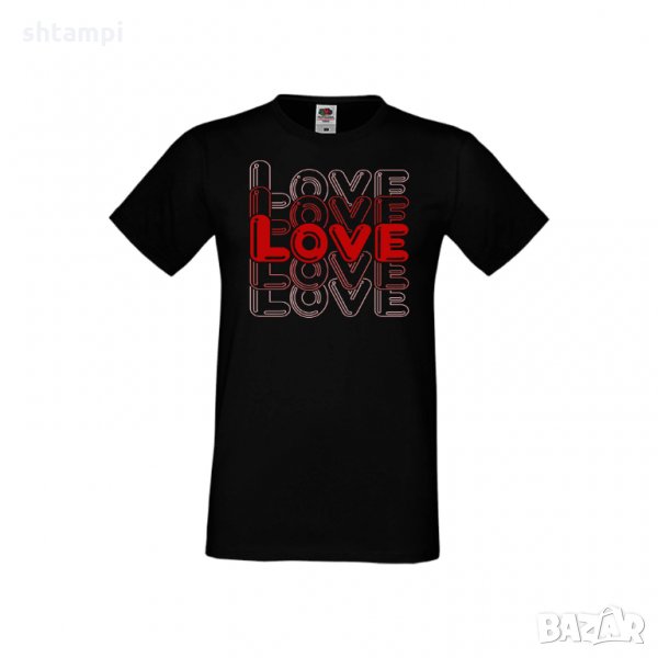 Мъжка тениска Свети Валентин LOVE LOVE LOVE 2, снимка 1