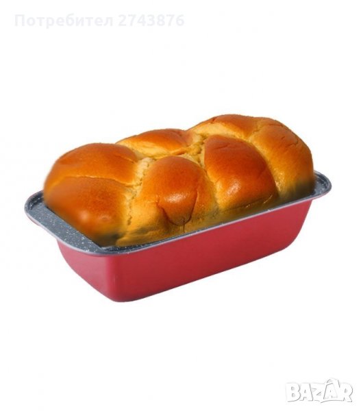  ФОРМА ЗА ПЕЧЕНЕ НА ХЛЯБ И КЕКС ПРАВОЪГЪЛНА С НЕЗЛЕПВАЩО КАМЕННО ПОКРИТИЕ ELEKOM ЕК-D10 R, снимка 1