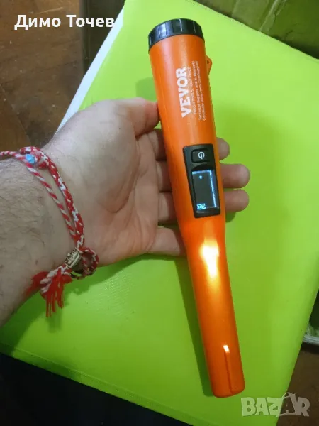 Нов  водоустойчив пинпоинтер за самородки и дребни бижута.Работи на 20 кх.Клипче!, снимка 1