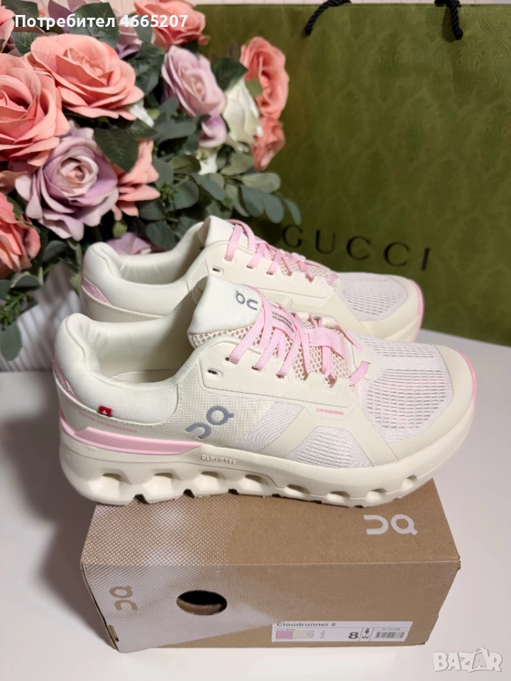 On Cloudrunner 2 Pink/White, снимка 1