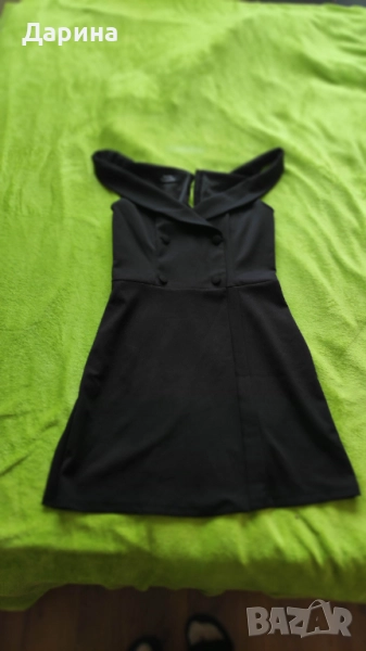 Мини черна Рокля Bershka, снимка 1