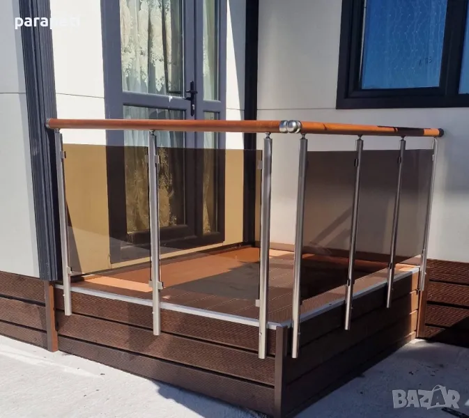 Алуминиеви парапети със стъкло- Топ цени, снимка 1