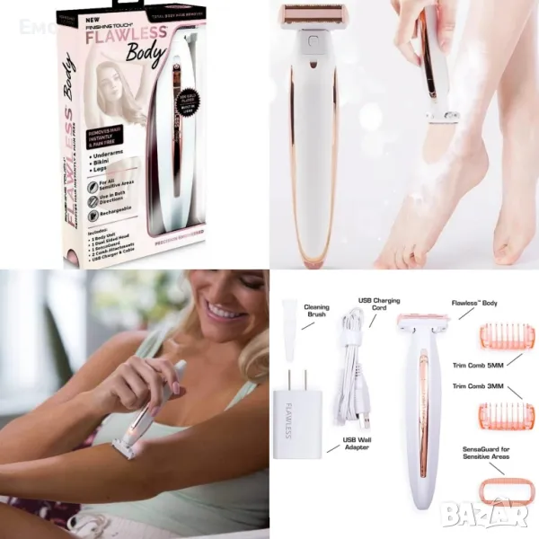 Дамски бръснач, тример Finishing Touch Flawless Body TV559, снимка 1