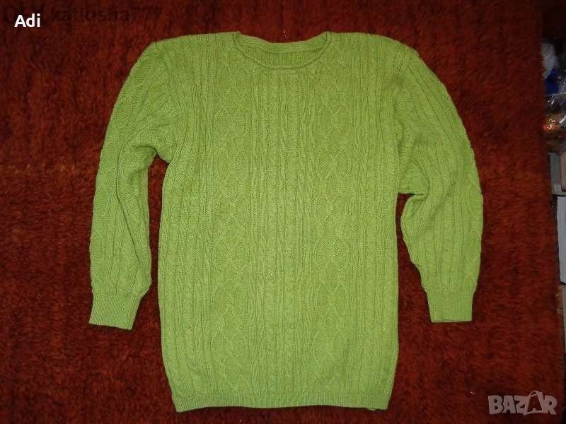 Памучна блуза в зелено, снимка 1