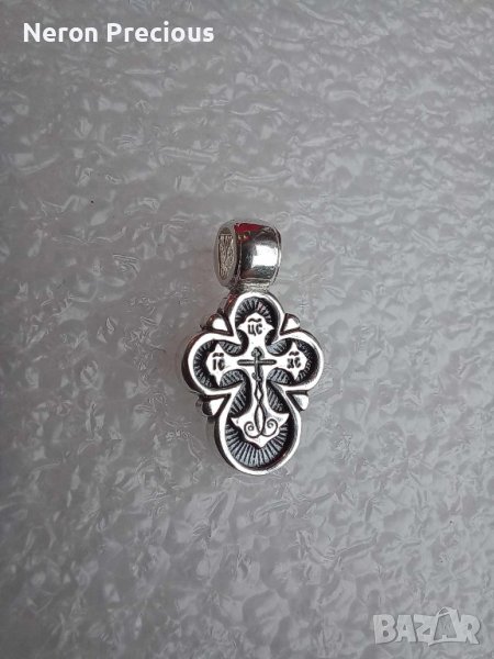 Сребърен кръст 21 мм, снимка 1