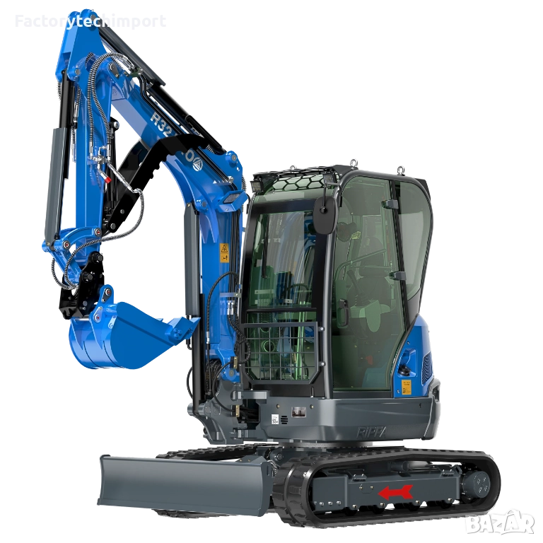 Мини багер Rippa R32 Pro 3.2 т KUBOTA (4 цилиндъра)+ Климатик , снимка 1