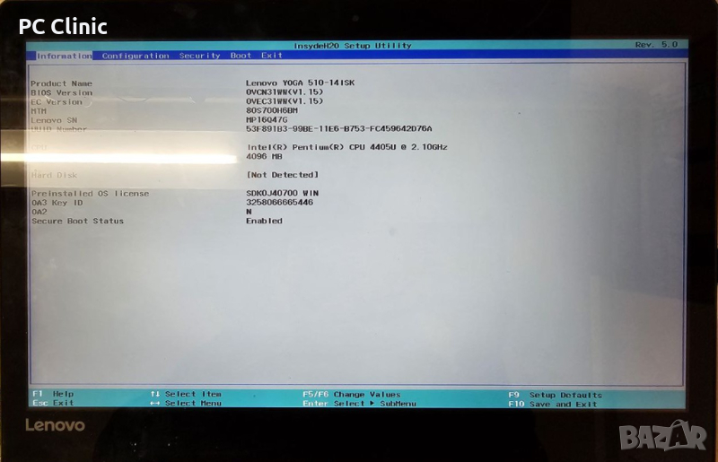 Матрица от Lenovo Yoga 14 inch + Touch LP40WF6-SP-B1 (Дисплей + Тъчскрийн) 510-14ISK eDP Full HD IPS, снимка 1