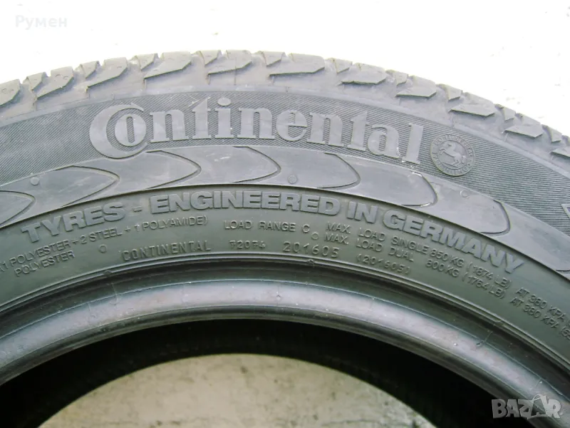 Гума Continental Vanco 2 - 1брой -205 65 15 за бус цена 35 лв. , снимка 1