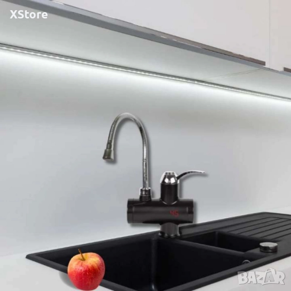 Нагревател за вода с гъвкав чучур, за стена/ за плот 3000W, черен, снимка 1