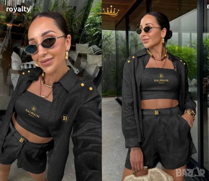 Balmain черен комплект от 3 части, снимка 1