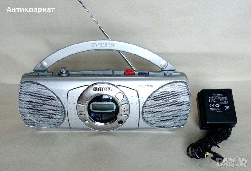 Портативен радиокасетофон, мини бумбокс Aiwa CS-P700, снимка 1