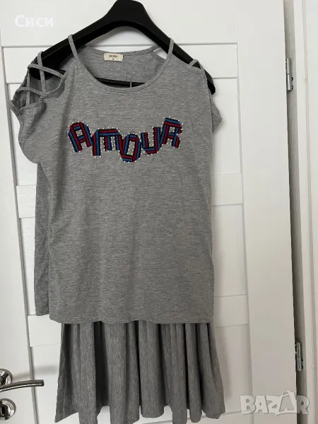 Дамски сет от пола и тениска , снимка 1