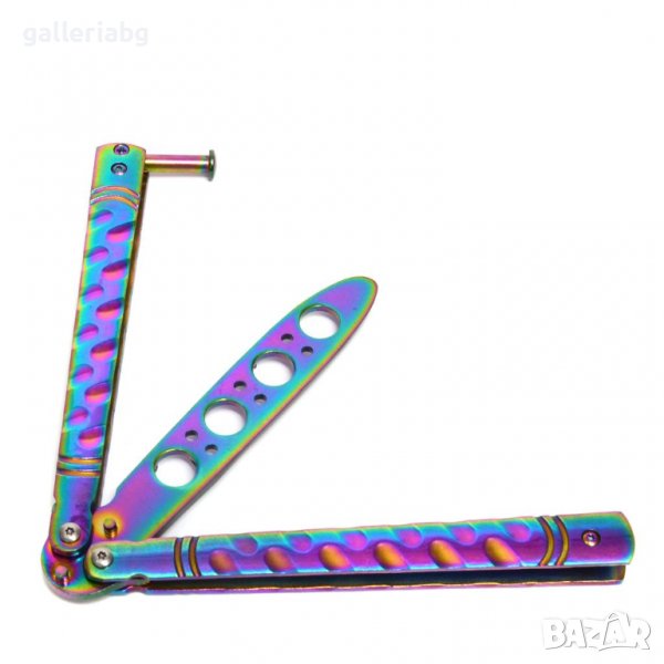 Тренировъчен нож пеперуда хамелеон, снимка 1