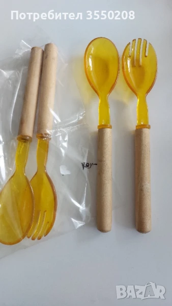 Вилица и лъжица за сервиране, снимка 1
