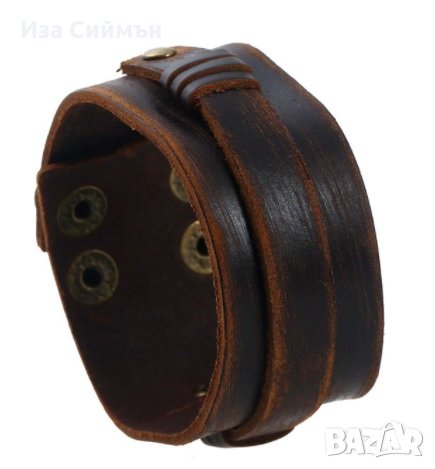 Кожени гривни от нещавена кожа, снимка 1
