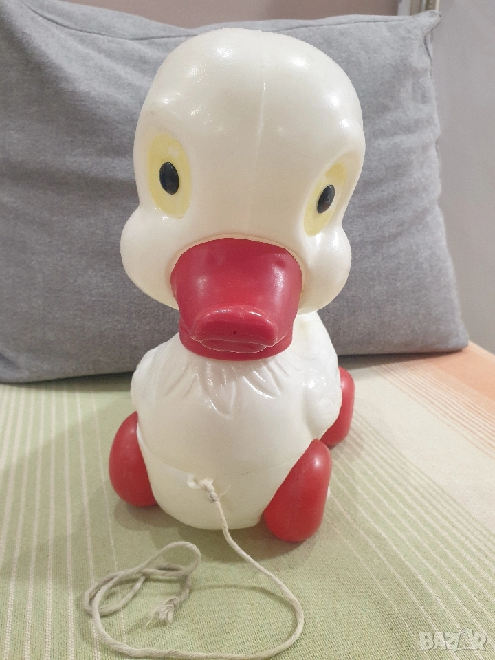 Стара играчка за дърпане Пате, снимка 1