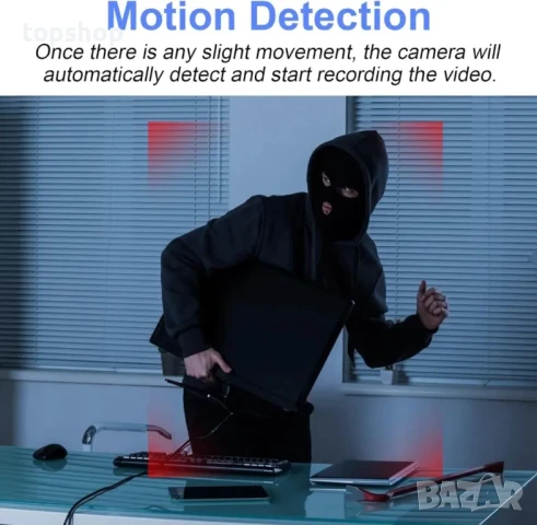 НОВА скрита камера Nisanuki H01 в батерия / Power Bank, Нощно виждане с детекция на движение, снимка 6 - Аналогови камери - 50494733