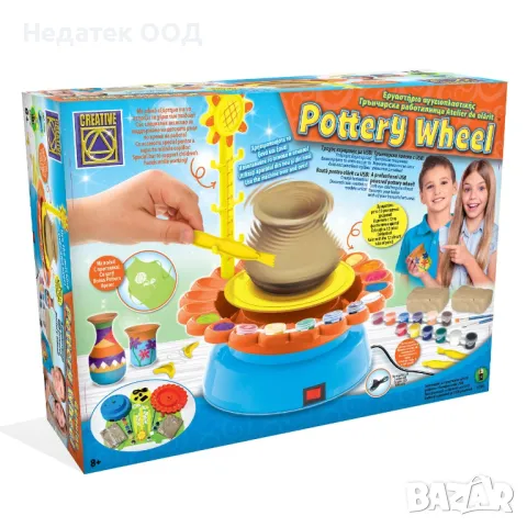 Детска грънчарска работилница, С колело и бои, снимка 3 - Други - 47371996