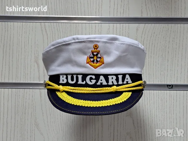Нова детска капитанска шапка BULGARIA с Котва, снимка 5 - Шапки, шалове и ръкавици - 47686627