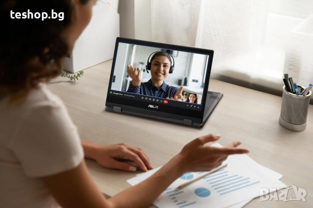 Лаптоп Asus CM1402FM2A-EC0016 14 инч FHD сензорен, снимка 5 - Лаптопи за дома - 53054378
