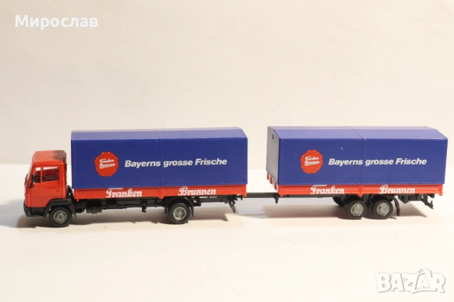 HERPA H0 1/87 MERCEDES 814 817 РЕМАРКЕ МОДЕЛ КАМИОН
