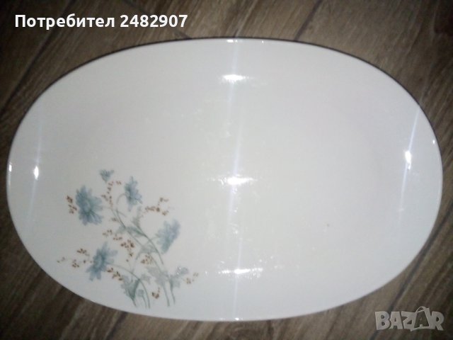 Старо порцеланово плато, снимка 6 - Чинии - 44218384