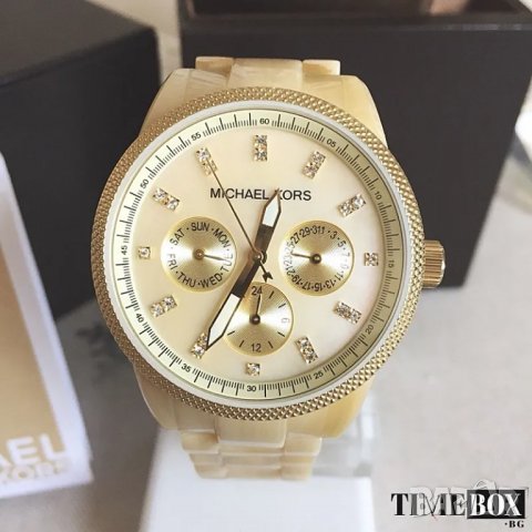 Michael Kors MK5039 Ritz Jet Set Horn. Нов дамски часовник, снимка 1 - Дамски - 38811135