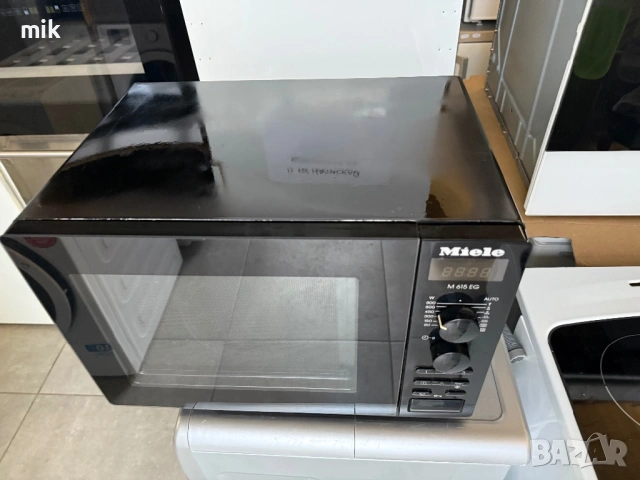 Черна микровълнова печка МИеле , снимка 2 - Микровълнови - 53356811