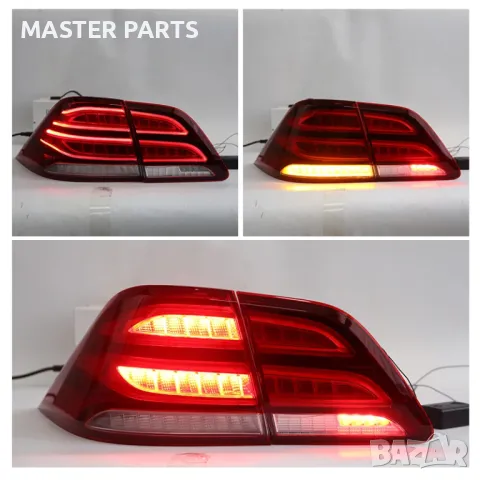Чисто Нови Тунинг LED Стопове за Mercedes ML W166 (2012-2015) и GLE 166 (2016-2019) - Facelift Визия, снимка 3 - Части - 50410833