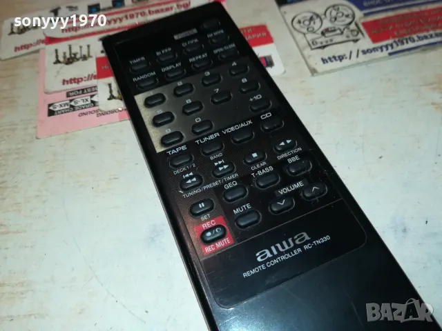 AIWA RC-TN330 AUDIO REMOTE CONTROL-ВНОС SWISS 3012241122, снимка 2 - Ресийвъри, усилватели, смесителни пултове - 48496344