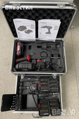 Нови инструменти Парксайд черни и зелени Parkside Performance, снимка 3 - Винтоверти - 52330190