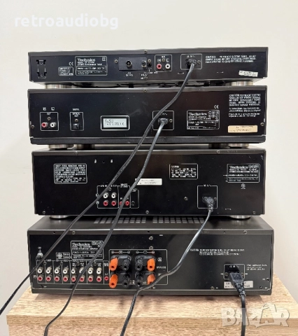 🔊Ретро аудио система - сет TECHNICS - усилвател, сд плеър, двукасетъчен дек и тунер🔊, снимка 4 - Аудиосистеми - 52756024