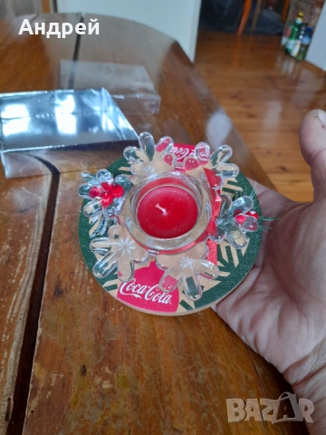 Свещник Кока Кола,Coca Cola, снимка 3 - Други ценни предмети - 53623620