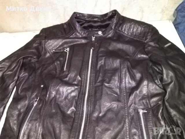Cabrini марково рокерско яке естествена кожа олекотено размер Л, снимка 3 - Якета - 49964139