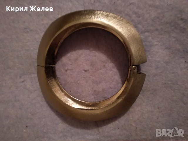 КРАСИВА СТИЛНА СРЕБРИСТА МЕСИНГОВА МОДНА АРТ ГРИВНА 38339, снимка 8 - Гривни - 41281171