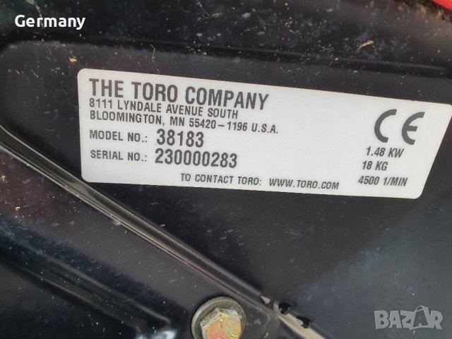 роторен снегорин торо toro със елекрически стартер, снимка 3 - Градинска техника - 42526537