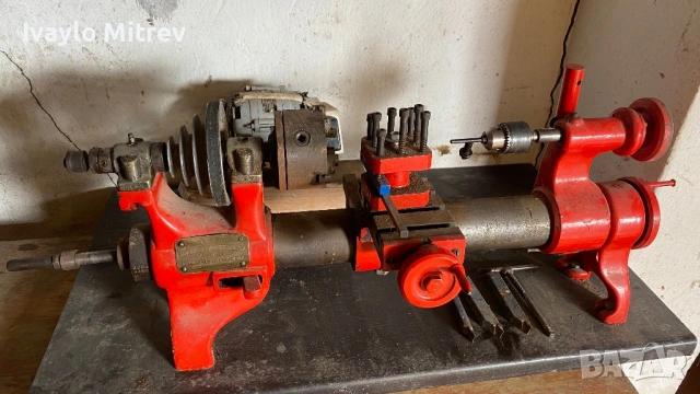 Малък хоби струг, снимка 3 - Стругове - 53623535