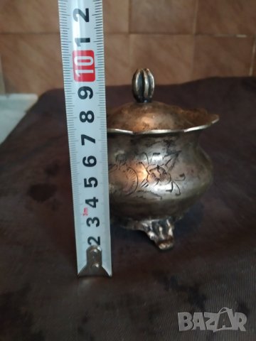 посребрена барокова захарница , снимка 4 - Антикварни и старинни предмети - 34219546