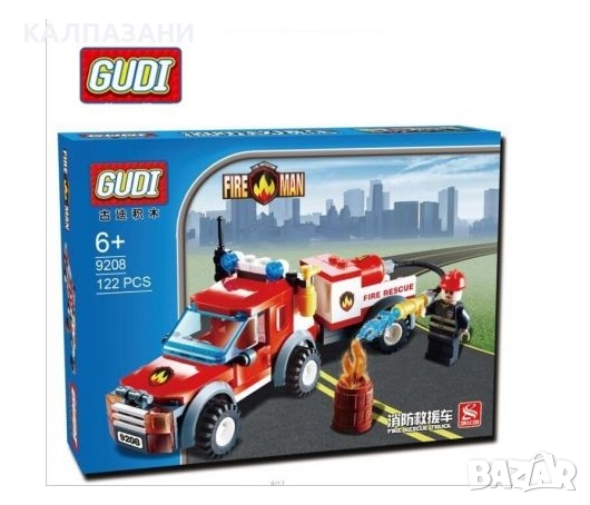 Конструктор Fire truck Пожарен камион Gudi 9208