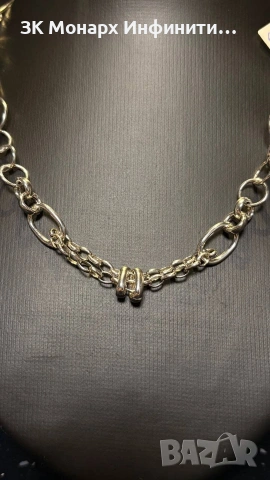 Сребърен синджир, снимка 2 - Колиета, медальони, синджири - 45786966