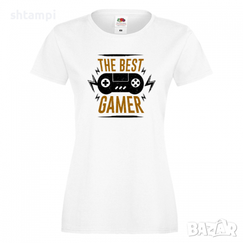 Дамска тениска The Best Gamer, снимка 2 - Тениски - 36192919